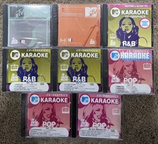 MTV Singing Machine Karaoke CD  Graphics - Lot of 8 - Pop  Rhythm and Blues