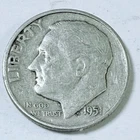 1951 D Roosevelt Silver Dime, 90% Silver, Circulated Coin Free Shipping #8786
