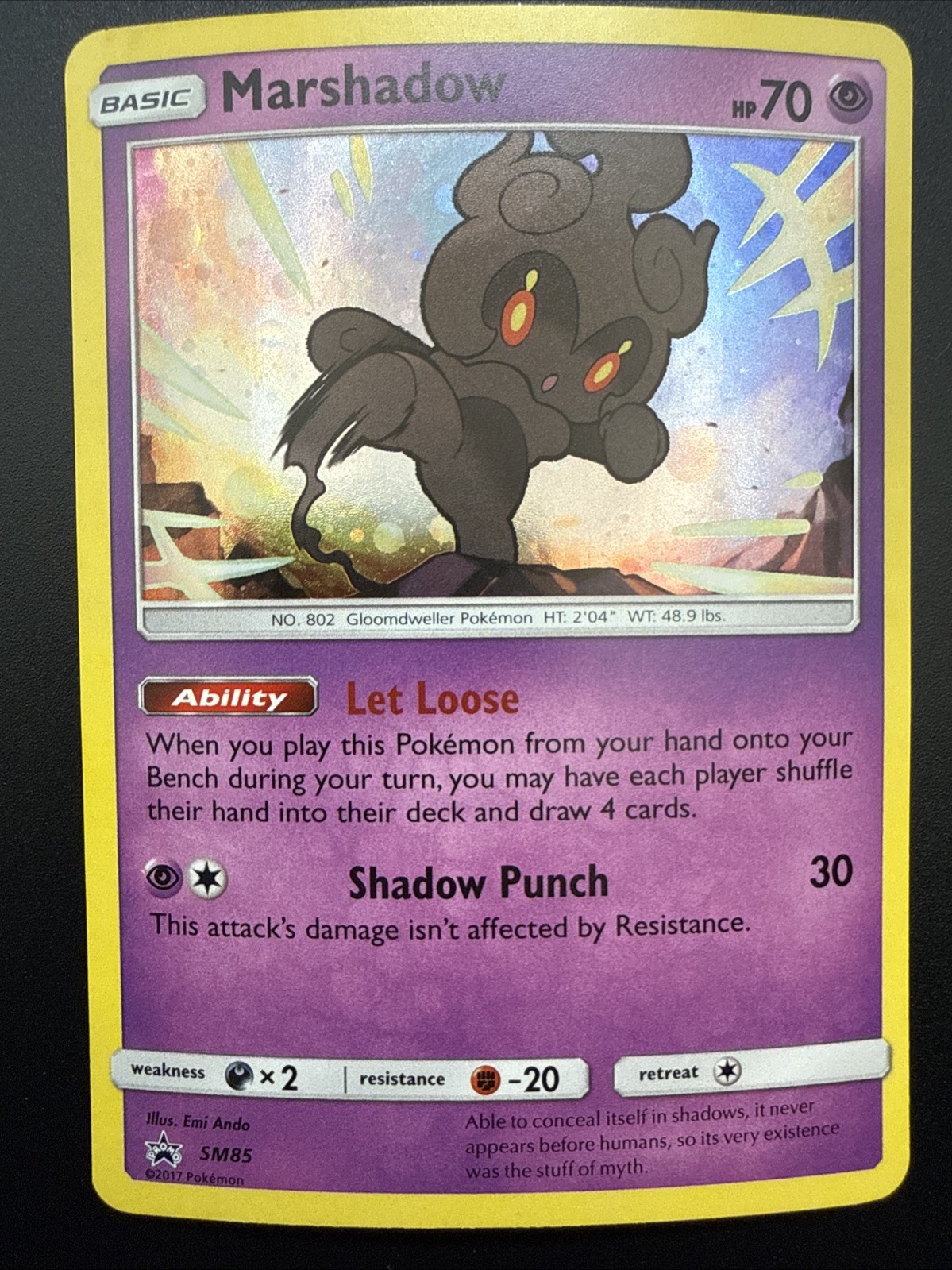 Marshadow Holo Promo SM Promos SM85 NM