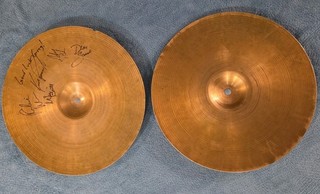 Par de platillos Hi Hat vintage Avedis ZILDJIAN 15" 1950/70 firmado turco Lonestar