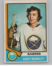 1974-75 O-Pee-Chee #7 Gary Bromley  RC Rookie Buffalo Sabres V103452