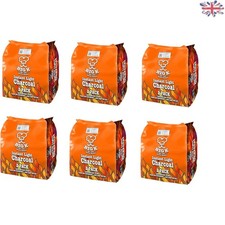 Ready-to-Use Instant Light Charcoal Briquettes, 12kg in Convenient Sealed Bags