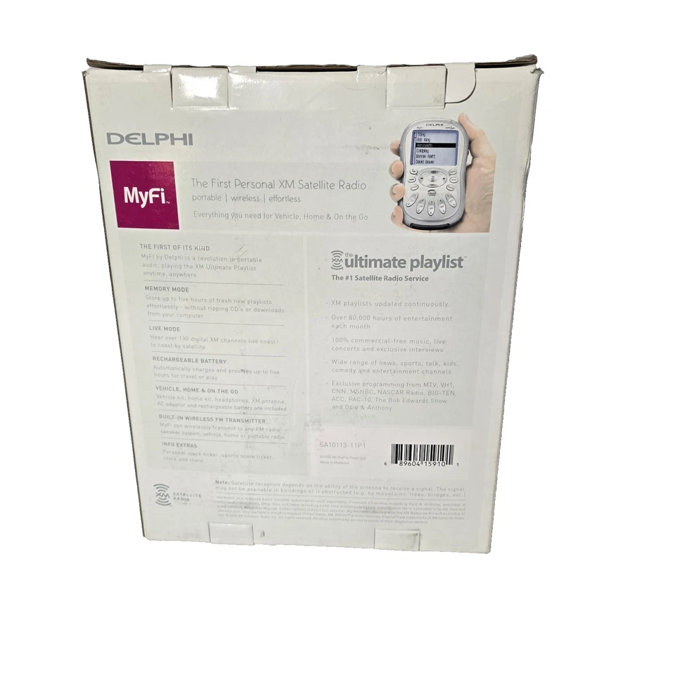 Delphi Personal XM Satellite Radio xm2Go MyFi SA10113-11P1 - Image 2 of 4