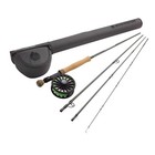 Fishing Kit Medium Fast Action Rod Crosswater Reel Fly Line Leader Carrying Cas
