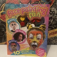 Face Painting Fun 10 Amazing Design Kit. Hobby’s Make Up Arts And Crafts