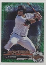 2017 Bowman Chrome Prospects Retail Green Shimmer Refractor /99 DJ Stewart y0i