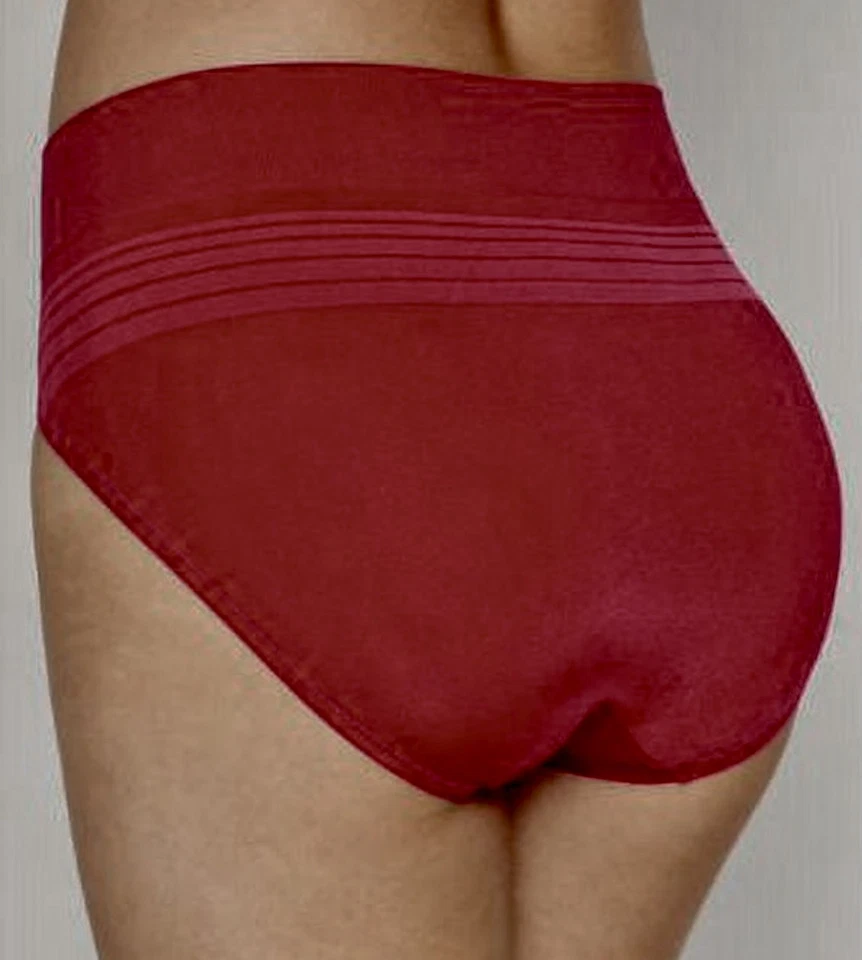 Calcinha feminina WARNERS sem beliscar sem problemas vermelha alegre corte alto tamanho XL 8 - Imagem 3 de 4