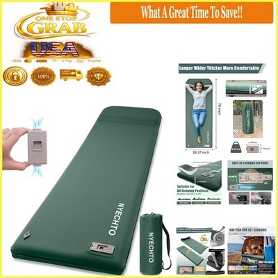 Self Inflating Camping Sleeping Pad with Electric Pump 3.14'' Memory Foam