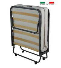 BRANDINA LETTO PIEGHEVOLE CON MATERASSO TRAPUNTATO DA 10 CM 80X200X37 CM
