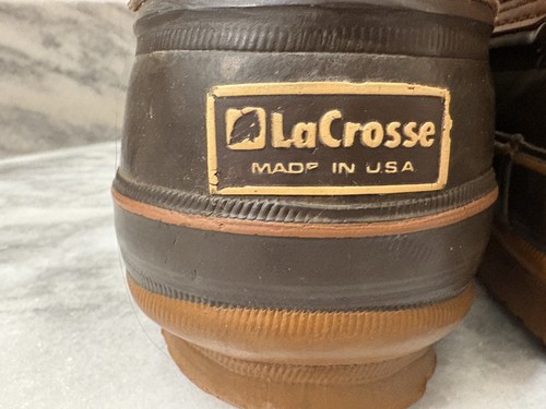 Lacrosse Men’s Duck Boot Hunting Shoe 10 Tall Nice Condition Size 12 W USA Made - Picture 6 of 20