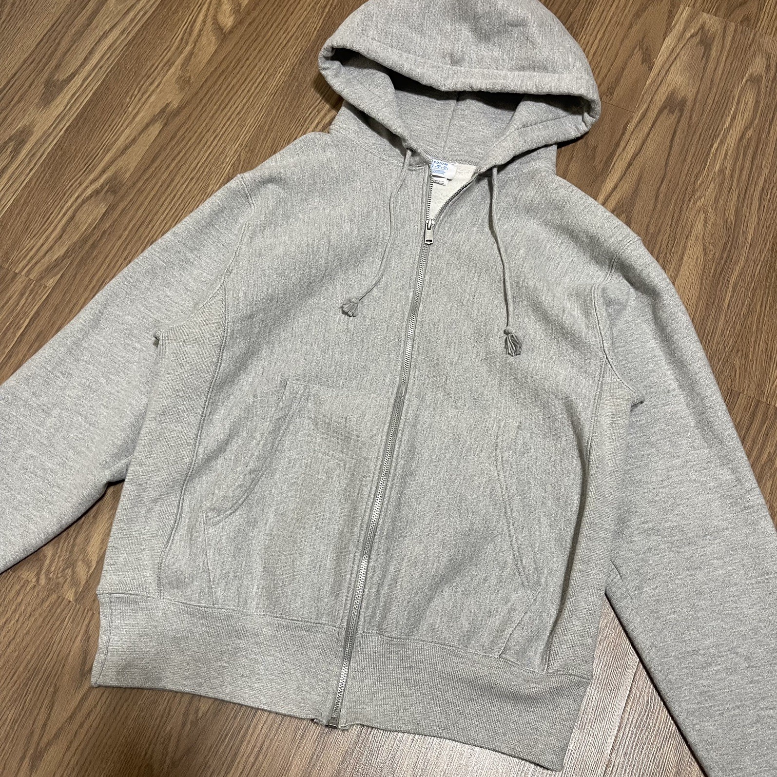 Rare Champion Reverse Weave Full Zip Sweatshirt Hoodie Size M image 2