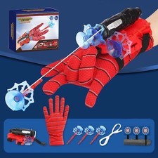 Spider Man Launcher Glove Cosplay Spider Web Shooter Pack USB Children DIY Toys