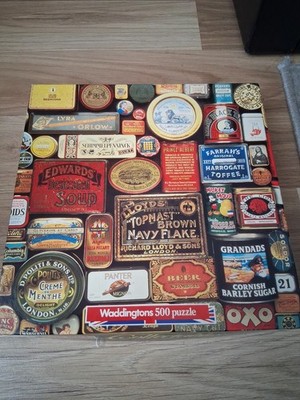 Vintage 1984 Waddingtons 500 PC Puzzle Dosen Puzzle