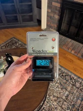 Westclox Digital LCD Alarm Clock: Model 47538, Black, Travel Alarm (Brand New)