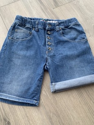 Please Damen Jeans Short Mit Gummizug, Größe Small, Guter Zustand