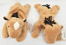 Ty Beanie Babies Lot of 2 Derby, the Horse 9-16-95 1 With  1 Without diamond