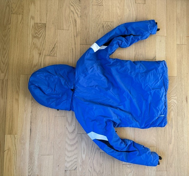 Obermeyer Hooded Ski Jacket Coat Blue Snowboard Size Mens Small - second product detail image