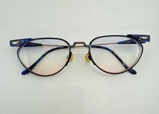Neostyle Eyeglasses Frames FORUM 545 513 Blue Purple Metal Full Wire Rim 54 18