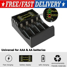Universal USB Battery Charger 100 Fast Charger AA AAA Rechargeable Batteries LOT