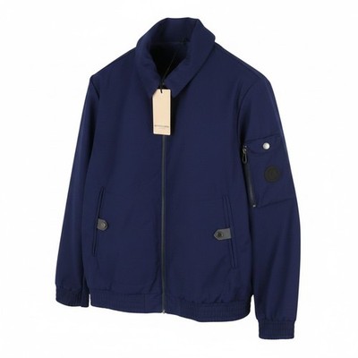 SCOTCH & SODA Herren Jacke L Dunkelblau Spread Kragen Full Zip Leicht Bomber