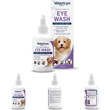 1 Pack Eye Wash for Dogs and Cats 3 Ounces Flush Soothe Tear Stain Cleaner