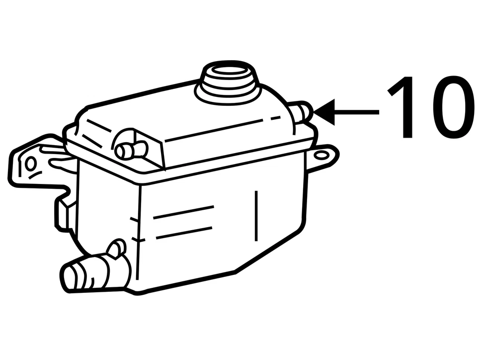 Depósito de refrigerante Ohv de Ford Taurus 2002 3,0 L 9632506 Foto 4 de 4