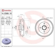 Tambour de frein Peugeot 309