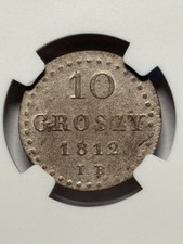 Duchy of Warsaw. 10 groszy 1812 IB, Warsaw (R)