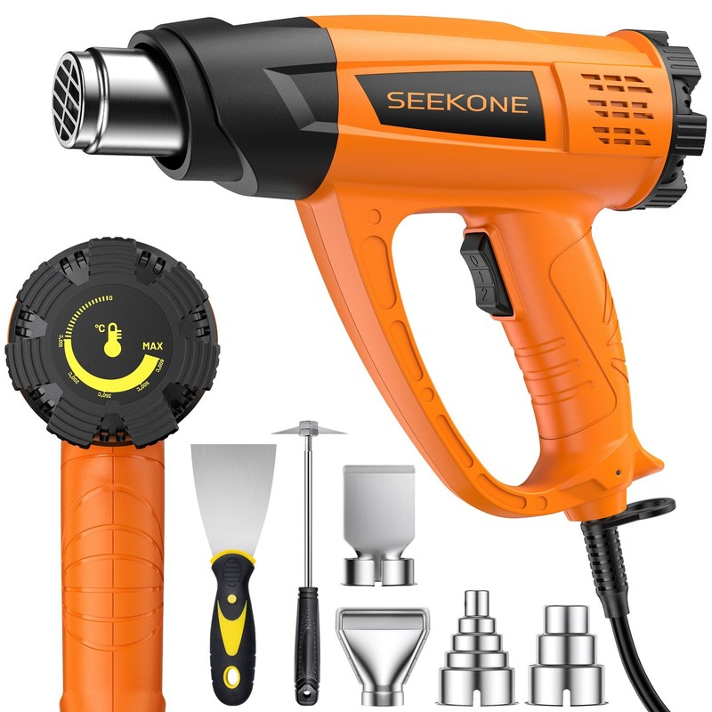Pistola Termica Professionale 2000W Aria Calda 60℃ 600℃ Strumento Fai da Te - Immagine 1