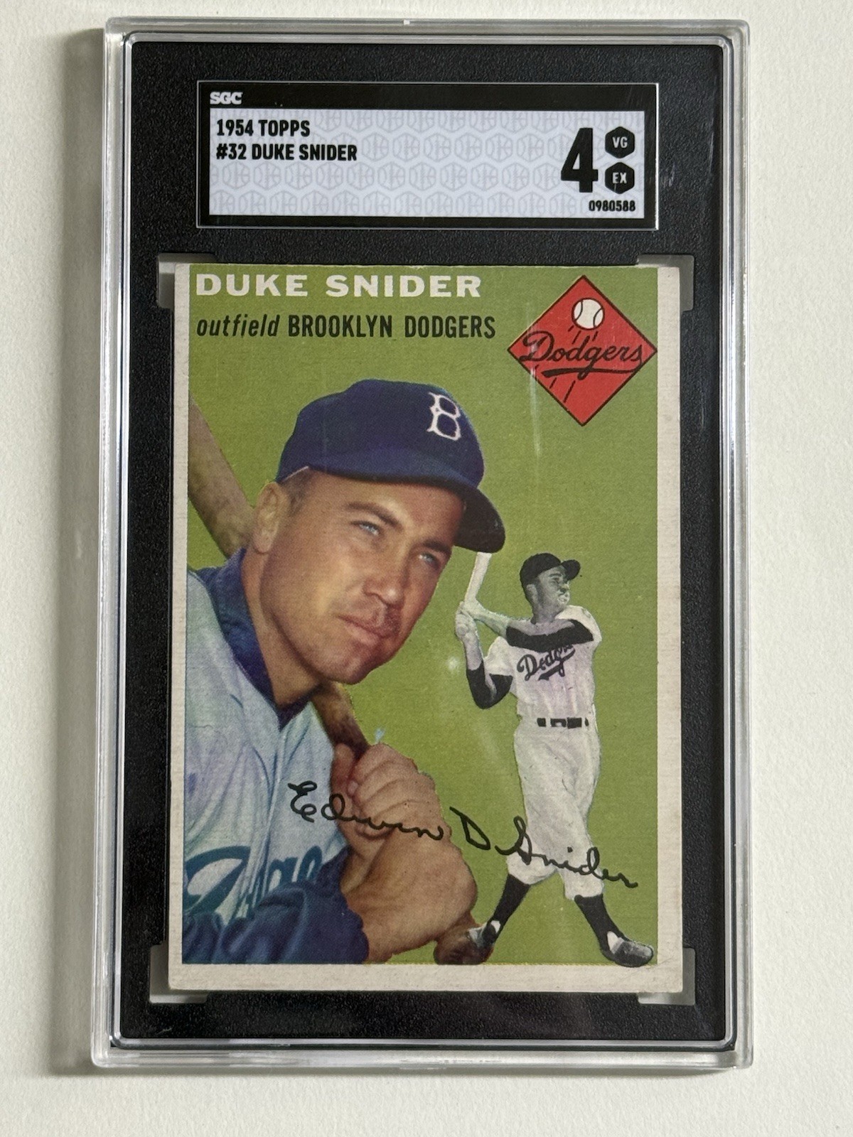 1954 Topps #32 Duke Snider SGC 4 Nice Card!