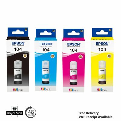 Epson 104 Tintenflasche Set schwarz CMY für Epson EcoTank L3110 L3250 L3150