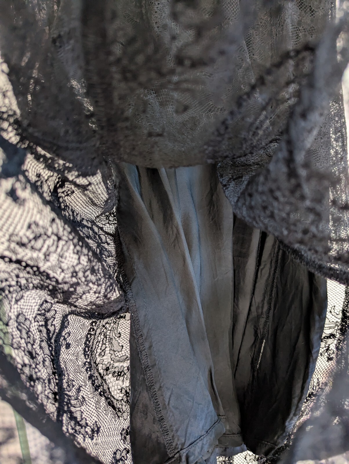 JUST IN CASE Niche European brand from Belgium Size XS Black Lace Goth