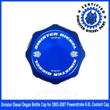 Sinister Diesel Degas Bottle Cap For 2003-2007 Powerstroke 6.0l Coolant Cap