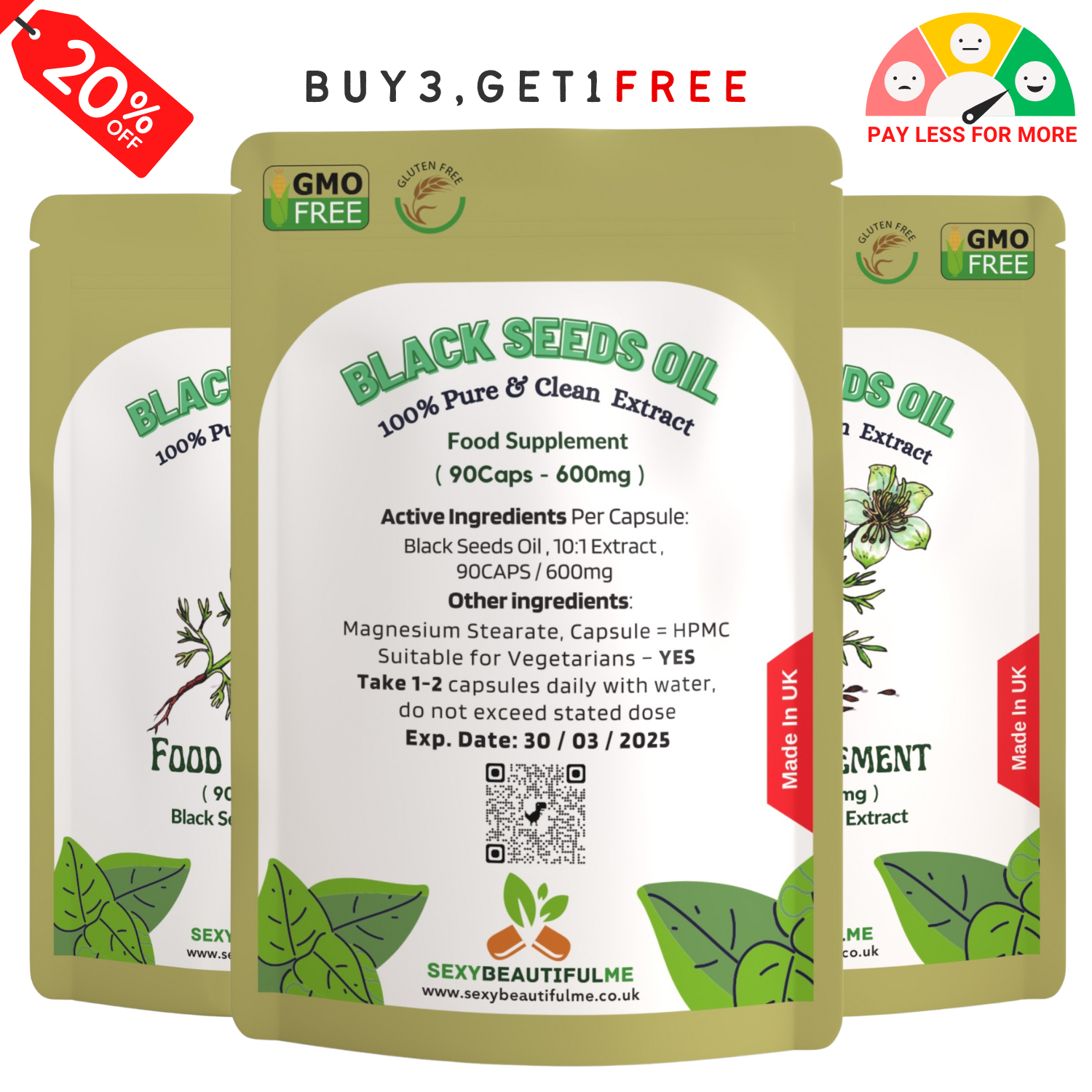 Original Black Seed Capsules organic 6000mg Vegan Capsules Black Whole