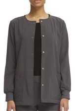 Scrubstar Women's Ethical Fabric Stretch, Snap Front Active Warm Up Scrub Jacket