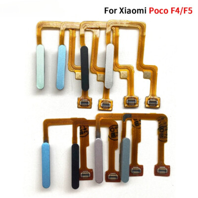 For Xiaomi Poco F4 GT F5 Fingerprint Sensor Home Return Key Menu Button Parts