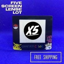 5 NEW GBC Replacement SCREENS LENS cover Nintendo Game Boy POK MON Plastic 5x