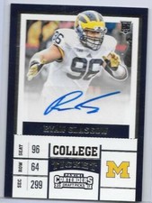 Billy Brown 2017 Contenders Draft Football RookieAutograph NrMT #259