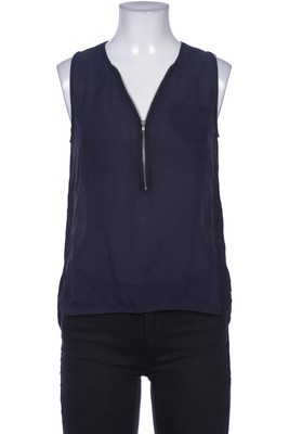 The Kooples Bluse Damen Oberteil Hemd Hemdbluse Gr. S Seide Marineblau #mdycnpz