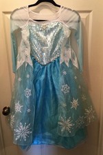 Disney Frozen Elsa Costume Dress Up 7 8 Halloween