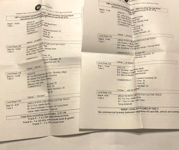 7/28/12 CMT COUNTDOWN USA CO-HOST GEORGE STRAIT; GLORIANA; JAKE OWENS; LEE BRICE