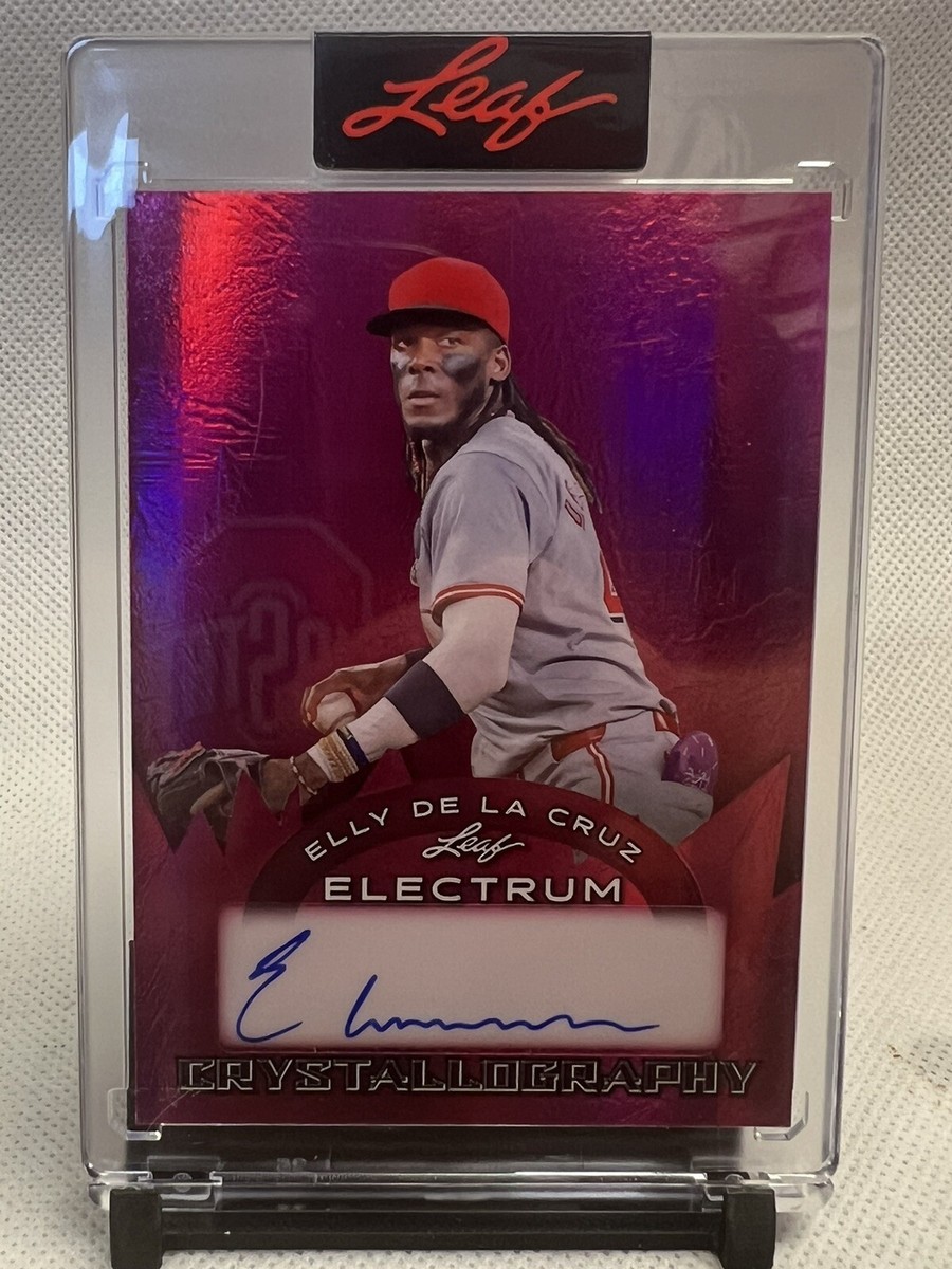 2024 Leaf Electrum #C-EC1 Elly De La Cruz Pink Refractor 2024 Leaf Electrum #C-EC1 Elly De La Cruz Pink Refractor