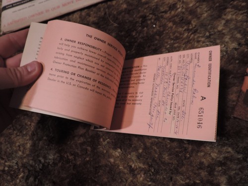 1962 Chevy Owners Guide (1st ed),Protection plan (2nd ed) & paper holder - Picture 11 of 14