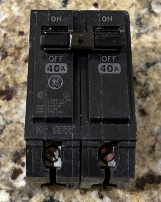 GE THQL2140 Circuit Breaker, 2-Pole 40-Amp