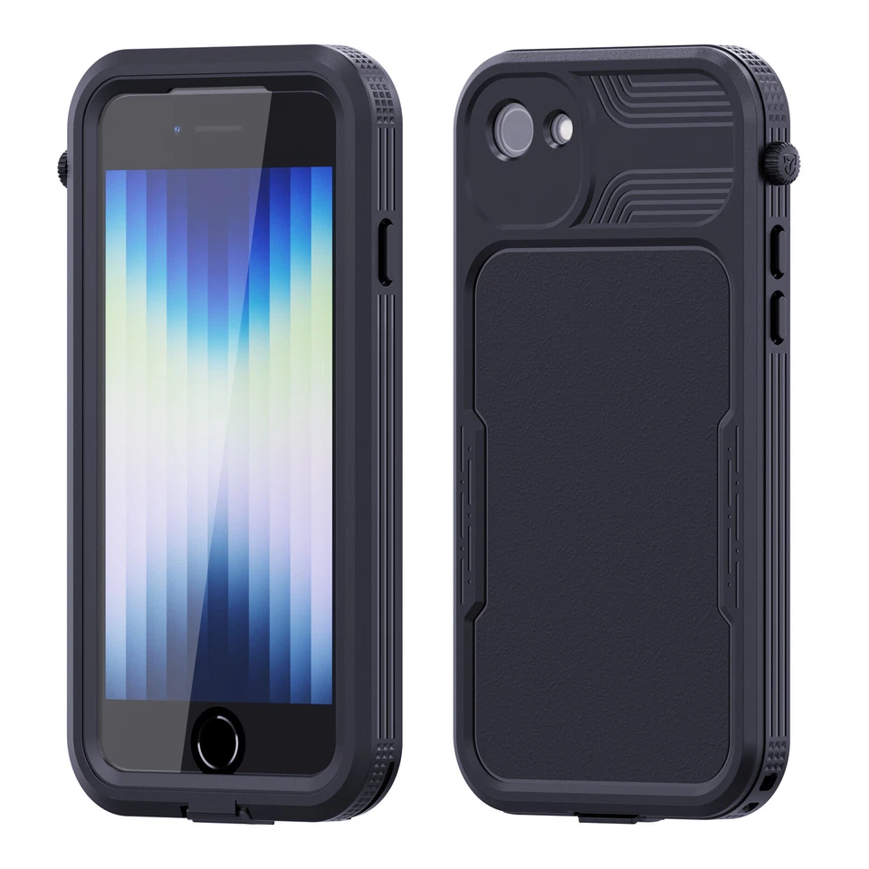Funda híbrida completa impermeable antipolvo a prueba de golpes para iPhone SE (2022) 7/8 - Imagen 3 de 4