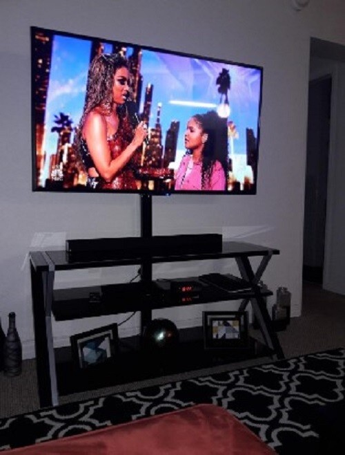 55-inch 4K Black Ultra HD LED 2160p Resolution TV HDR Room Surround Sound Mode