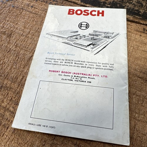 Bosch Spark Plug Servicing Vintage Brochure 1967 Australian Edition - Picture 2 of 11
