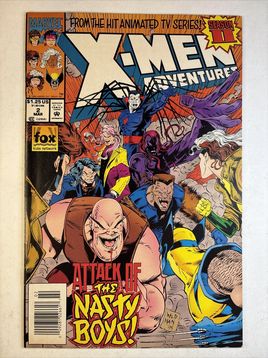X-Men Adventures Season 2 #2 Newsstand & 4 With Cards Intact 1994
