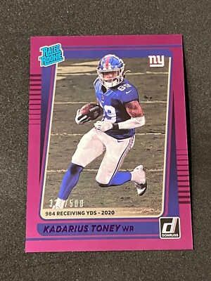 2021 Panini Donruss Kadarius Toney Rated Rookie Season Stat Line 327/500 #264