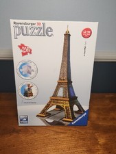 Ravensburger La Tour Eiffel Tower Paris 3D Puzzle 216 Pieces BOX Directions